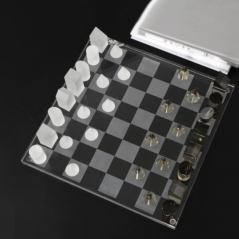 Checkmate Your Boring Decor: The Frosted Crystal Chessboard for People Who Look Smarter Than They Are.