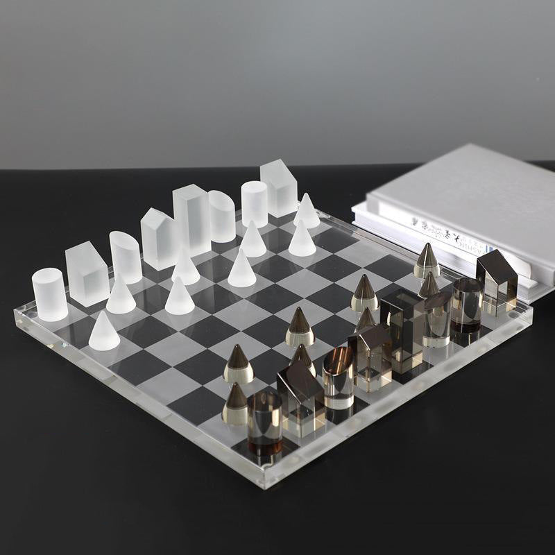 Checkmate Your Boring Decor: The Frosted Crystal Chessboard for People Who Look Smarter Than They Are.