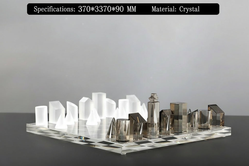 Checkmate Your Boring Decor: The Frosted Crystal Chessboard for People Who Look Smarter Than They Are.