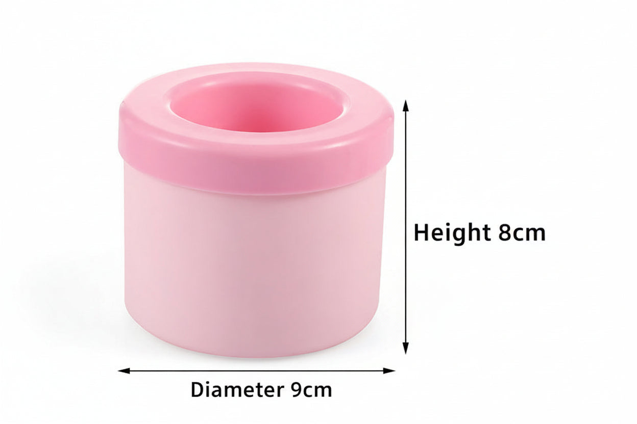 Manufacturer round ice tray wholesale 3D ice making easy demoulding food silicone mold ice storage box 1.3cm ice cubes